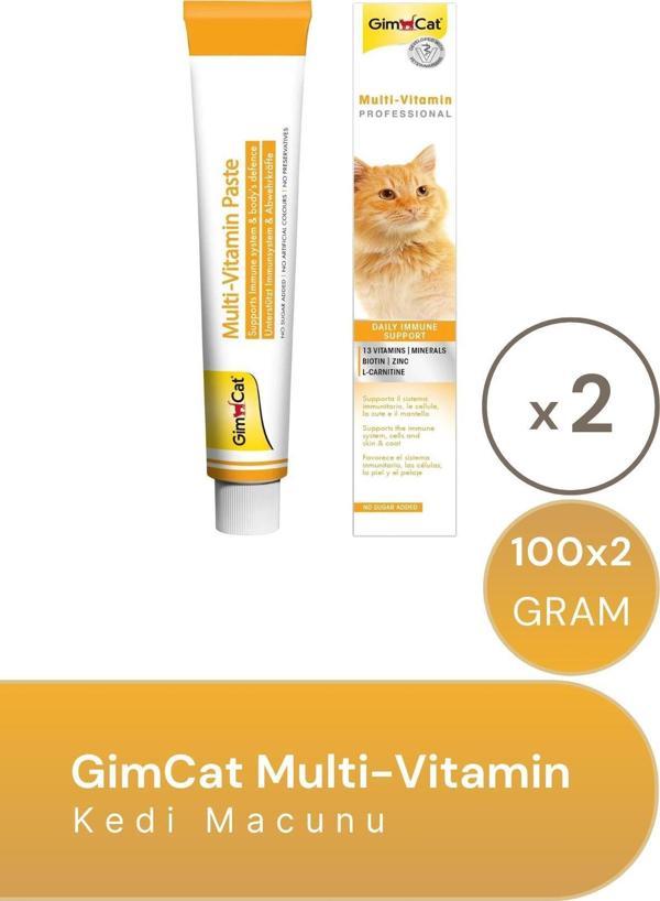 grimcat Multi-Vitamin Kedi Macunu 100gr-2 Adet - Image 1
