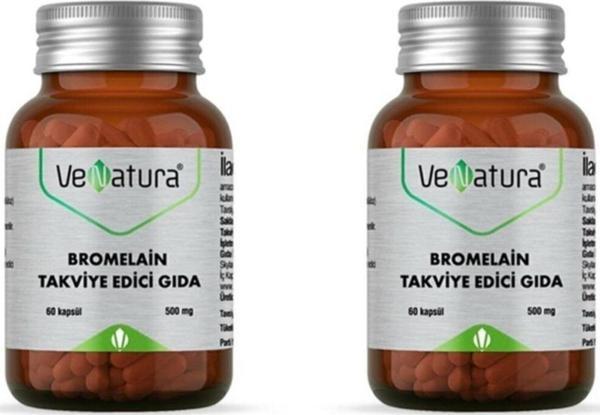 Bromelain Takviye Edici grıda 60 Kapsül 2 Adet - Image 1