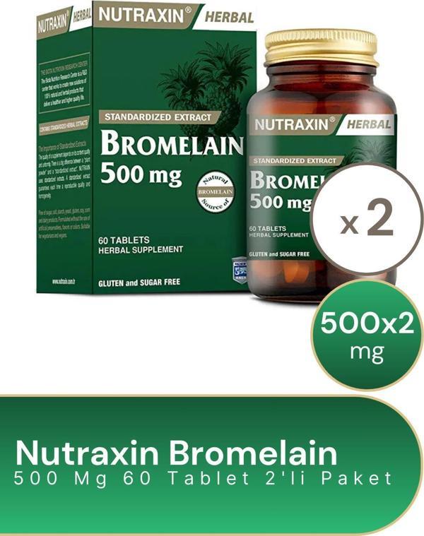 Bromelain 60 Tablet X 2 Adet - Image 1
