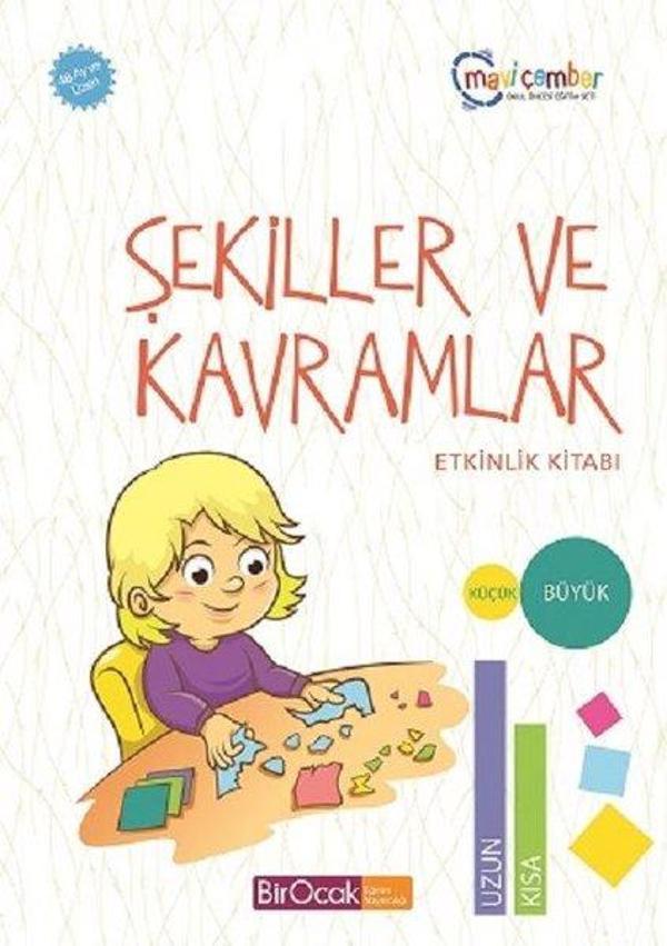 Şekiller ve Kavramlar Etkinlik Kitabı-48 Ay ve Üzeri Mavi Çember Okul Öncesi Eğitim Seti - Bir Ocak Yayınları - Image 1