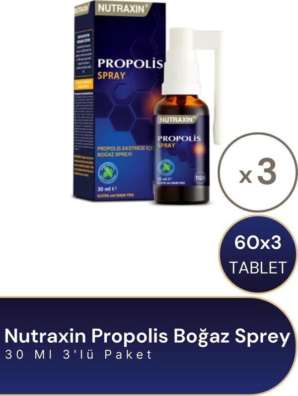 Nutraxin Propolis Boğaz Sprey 30 ml 3'Lü Paket - Image 1