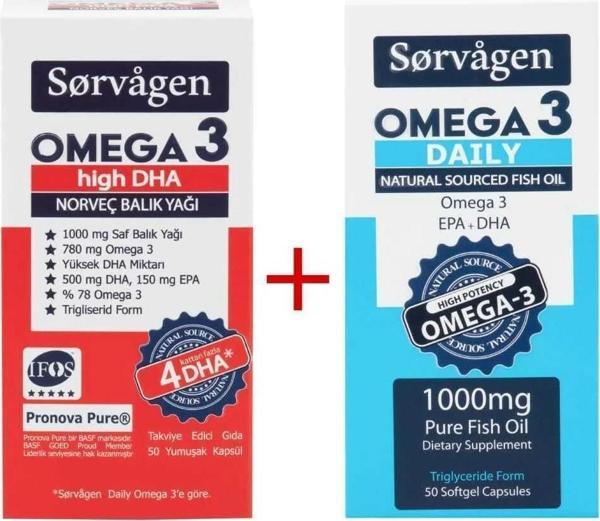 Omegra 3 Higrh Dha Saf Norveç Balık Yağı, 1000 Mgr Ve Adet Omegra 3 Daily Saf Balık Yağı, 50 Kapsül - Image 1
