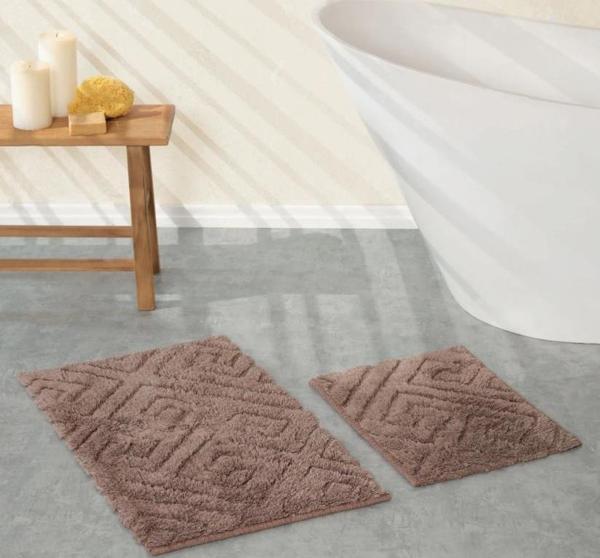 Karaca Home Paspas Set 50x80+50x40 Elite Kahve - Image 1