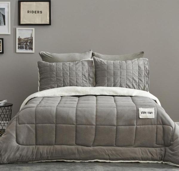 Karaca Home Stay Cozy Gri Çift Kişilik Cozyland Comfort Set - Image 1