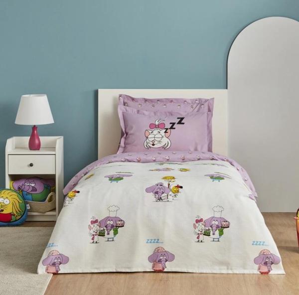 Karaca Home X Kral Şakir Yemek Savaşı Tek Kişilik Pike - Image 1