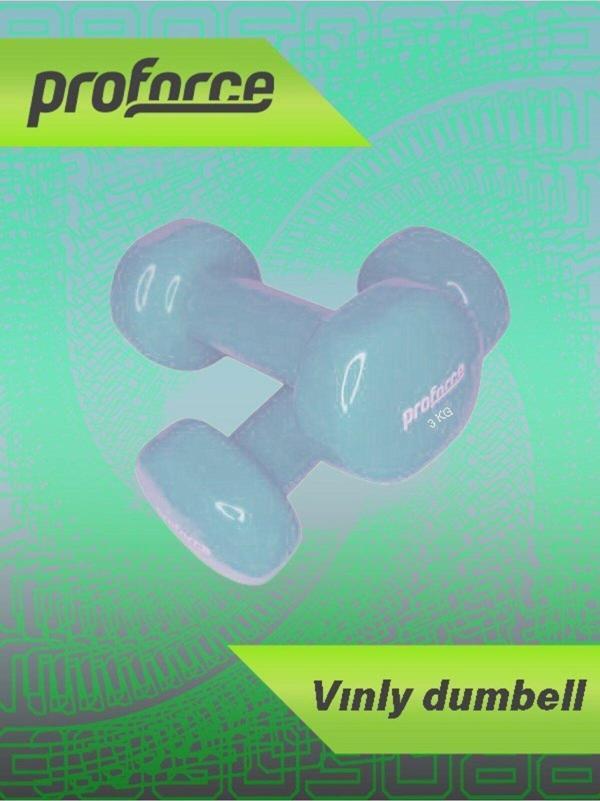 Proforce Vdb Dışı Vinil Kaplı Içi Çelik Döküm Ağırlık Dambıl 3 Kg -tek Adet VDB3 - Image 1