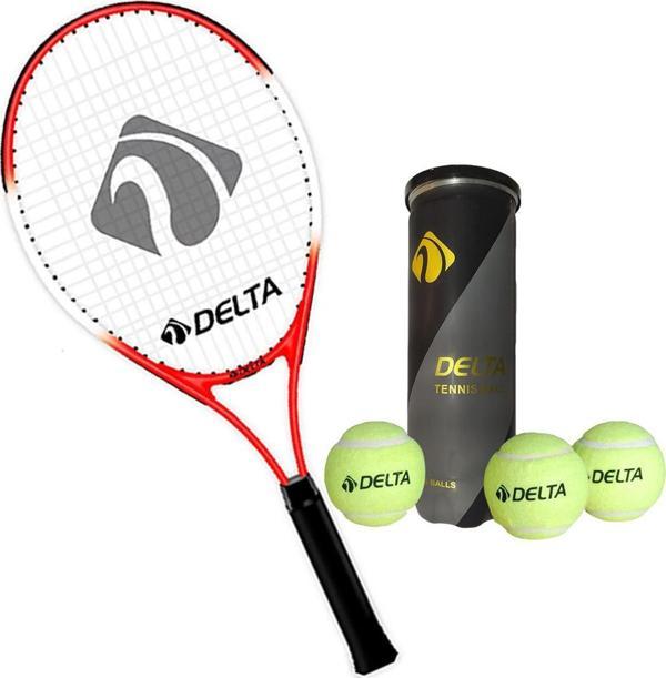 Delta Max Joys 21 İnç Çocuk Tenis Raketi + Çantası + Vakumlu Tüpte 3 Adet Tenis Maç Topu Seti - Image 1