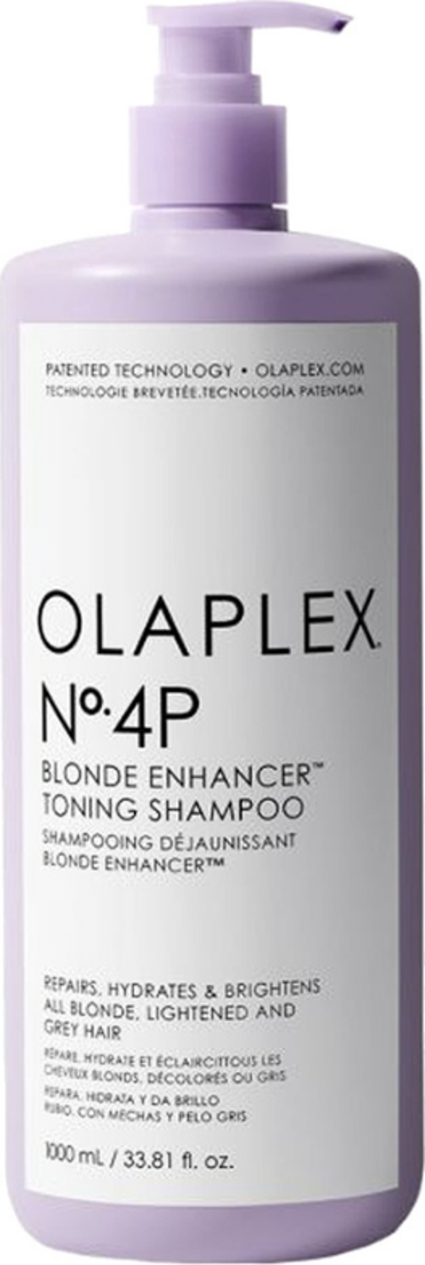 Olaplex No.4P Tüm Saç Tiplerine Uygun Renk Koruyucu Mor Şampuan 1000ml - Image 1