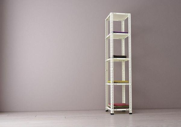RafBurada ® Krem Renk Çok Amaçlı Raf, Çelik Raf 31x31x200 - Image 1