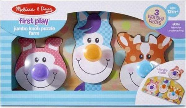 Melissa & Doug Çiftlik Büyük Tutmalı Yapboz - Image 1