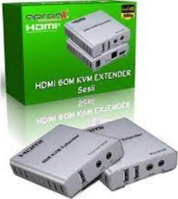 Apronx APX-120M Cat5e-Cat6 120 metre 4K KVM HDMI Extender - Image 1