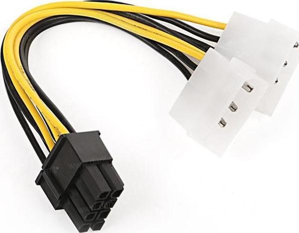 Dark DK-CB-P104 2x Molex 4Pin to 6+2Pin PCI-E Dönüştürücü Kablo - Image 1