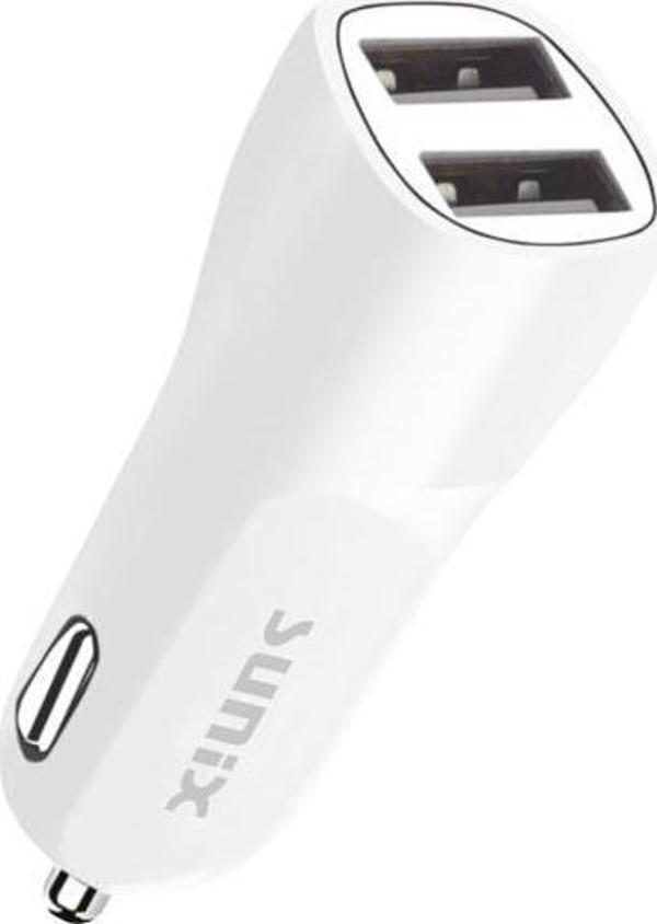 Sunix 2.4A Çift USB Girişli Araç Şarj Cihazı Başlık S-306 - Image 1