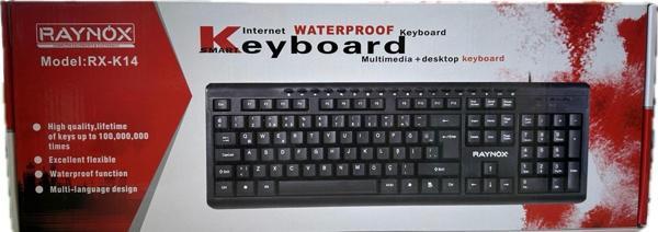 Raynox RX-K14 Kablolu Q Klavye Yüksek kalite Esnek Tasarım Multimedya Masaüstü Klavyesi - Image 1