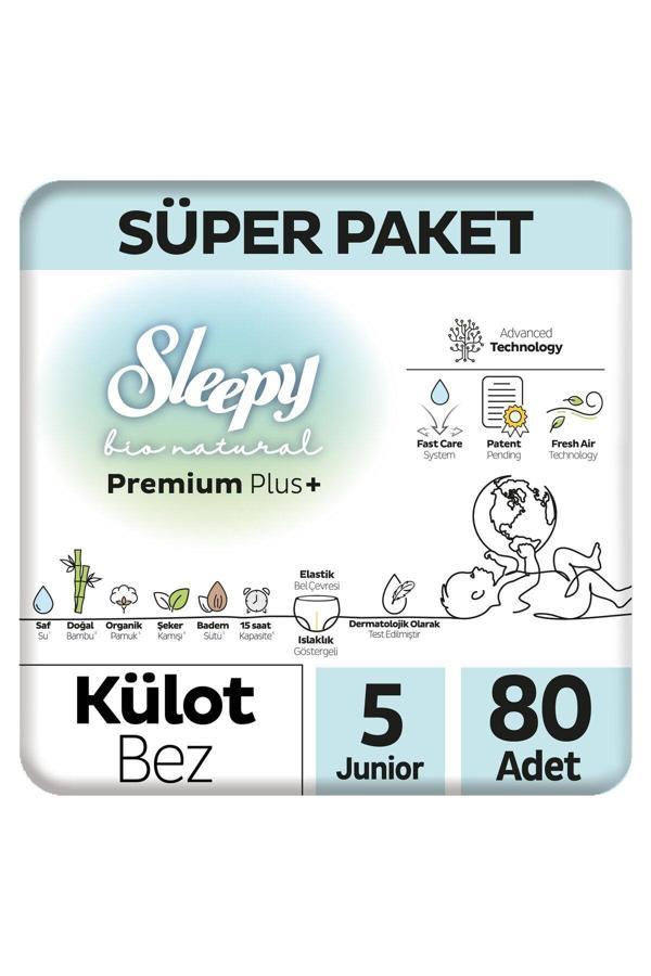 Bio Natural Premium Plus Süper Paket Külot Bez 5 Numara Junior 80 Adet - Image 1