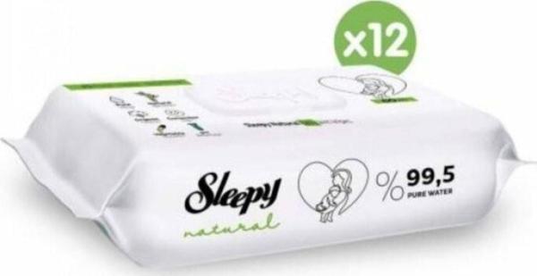 Sleepy Natural Bebek Havlusu 12x60 - Image 1