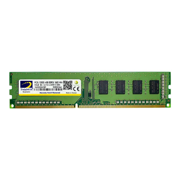 TwinMOS MDD3L4GB1600D, 4GB, DDR3, 1600MHz, 1.35V Desktop Ram - Image 1