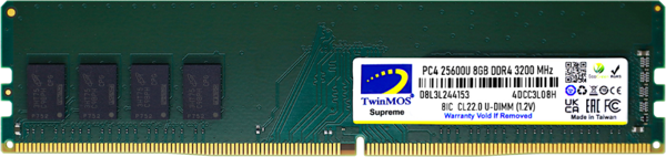 TwinMOS MDD48GB3200D, 8GB, DDR4, 3200MHz, 1.2V Desktop Ram - Image 1