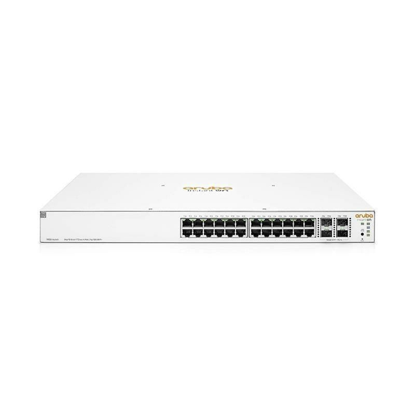 HP Aruba Instant On JL684B 1930-24G, 24Port,  GigaBit, 24 Port PoE, 370W, 4 Port Gigabit SFP, Yönetilebilir, Rack Mount  - Image 1