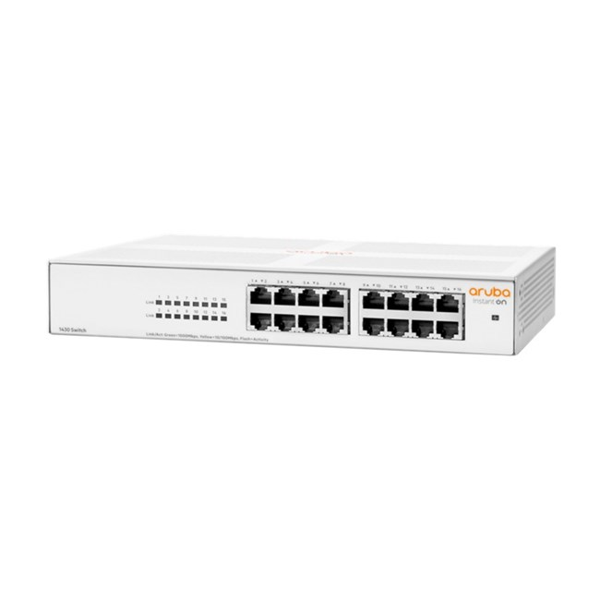 HP Aruba Instant On R8R47A 1430-16G, 16Port, GigaBit, Yönetilemez, Masaüstü Switch - Image 1