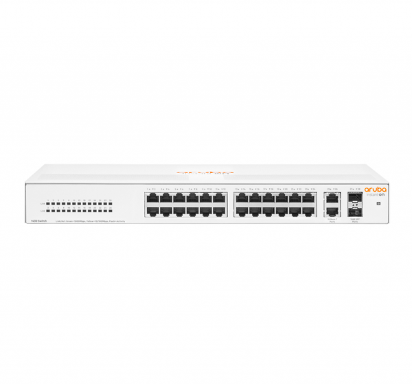 HP Aruba Instant On R8R50A 1430-24G, 24Port, GigaBit, 2 Port SFP, Yönetilemez,Masaüstü Switch - Image 1