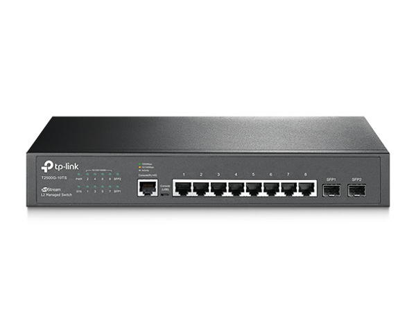 TP-LINK OMADA PROJE, TL-SG3210, 8 Port, GigaBit, Metal Kasa, +2Port GigaBit SFP, Yönetilebilir, Rackmount Switch - Image 1