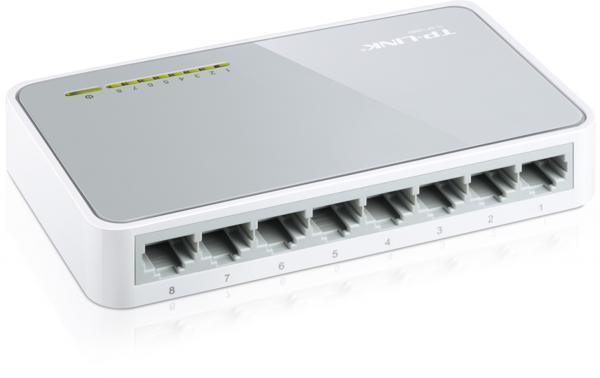 TP-LINK OMADA TL-SF1008D, 8 Port, Megabit, Yönetilemez, Masaüstü Switch - Image 1