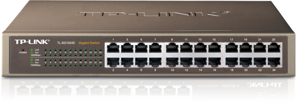 TP-LINK OMADA TL-SG1024D, 24 Port, GigaBit, Metal Kasa, Yönetilemez, Rackmount Switch - Image 1