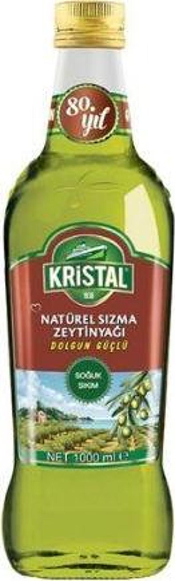 Kristal Dolgun Sızma Zeytinyağı Cam 1 Lt. - Image 1
