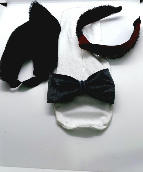 Renkli Desenli Taç Toka Bandana Set - Image 1