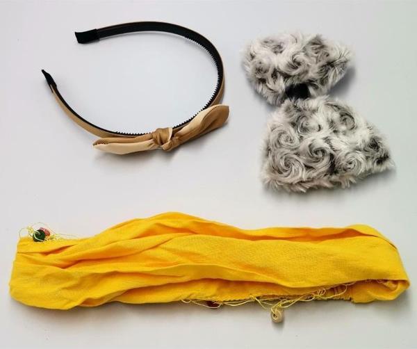 Renkli Desenli Taç Toka Bandana Set - Image 1