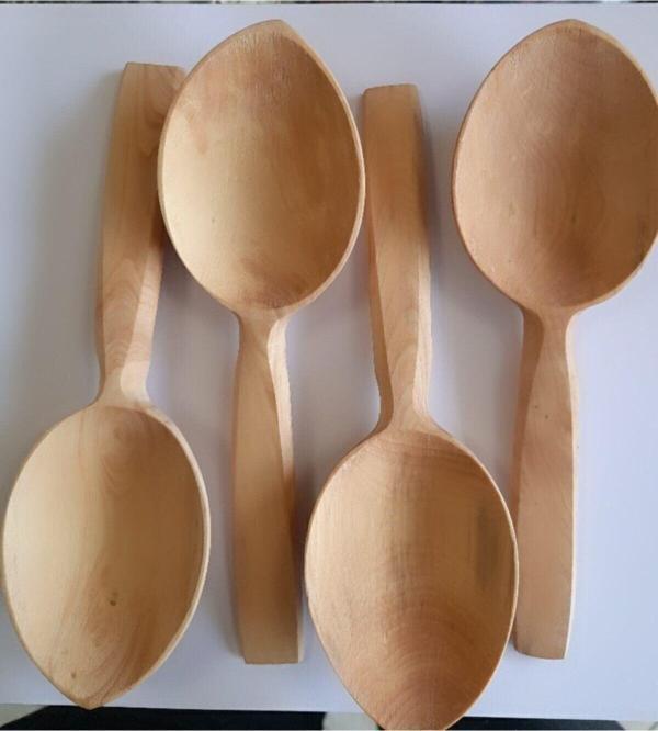 Anatolia 4 Adet Hakiki Şimşir Oyun Kaşığı - Image 1