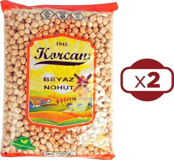 Korcan Beyaz Nohut 1 kg 8 mm x 2 Adet - Image 1