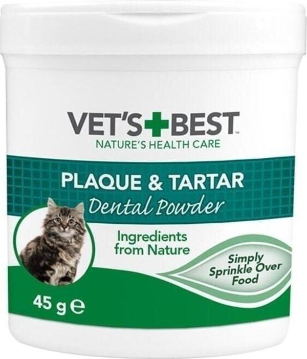 Vets Best Kediler Için Plak Ve Tartar Önleyici Ağız Bakım Tozu 45 Gr - Image 1