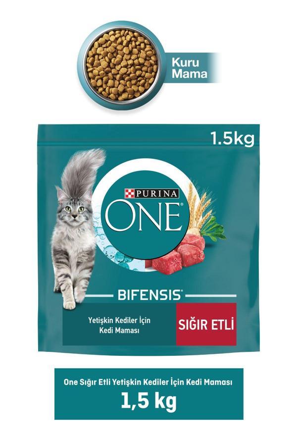 Purina One Sığır Etli Yetişkin Kedi Maması 1,5 Kg - Image 1
