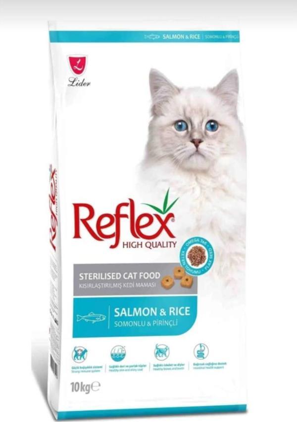 Reflex Adult Strelised Salmon Kısırlaştırılmış Somonlu Kısır Kedi Maması 10 Kg - Image 1