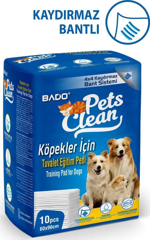 Bado Pets Clean 60x90 Cm Kedi Köpek Çiş Pedi 10 Adet - Image 1