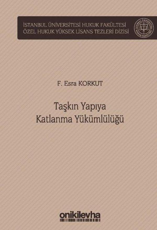 Taşkın Yapıya Katlanma Yükümlülüğü - On İki Levha Yayıncılık - Image 1