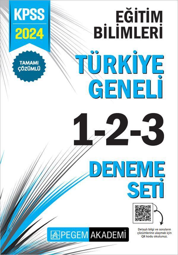 2024 KPSS Eğitim Bilimleri Tamamı Çözümlü Türkiye Geneli 1-2-3 (3'lü Deneme Seti) - Pegem Akademi Yayıncılık - Image 1