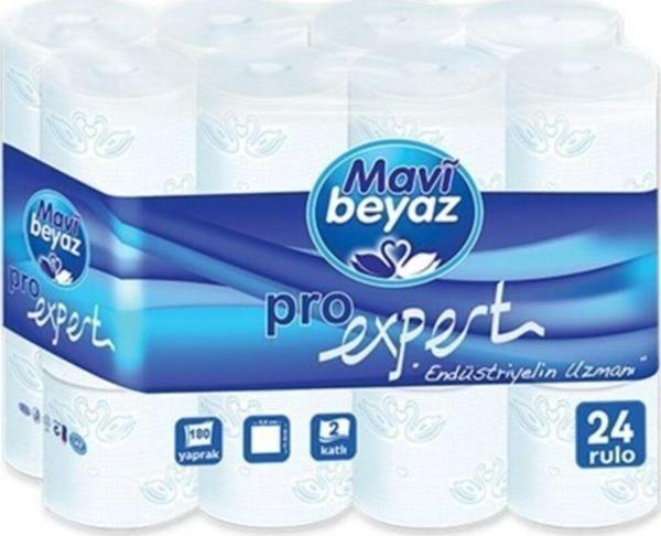 Mavi Beyaz Pro Expert Tuvalet Kağıdı (180 Yaprak) 24'Lü - Image 1