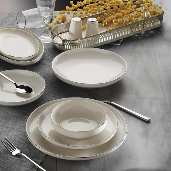 Aryıldız Acoustic Silver 6 Kişilik 30 Parça Yemek Takımı - Image 1