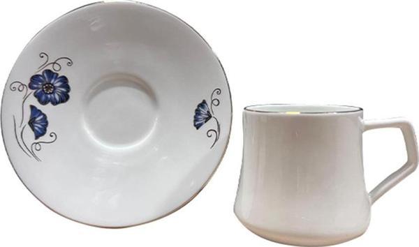 Evaliza Nostalji Kelebek 6 Kişilik Çay Fincan Takımı 130 ml - Image 1