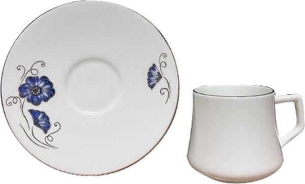 Evaliza Nostalji Kelebek Double 6 Kişilik Kahve Fincan Takımı 130 ml - Image 1