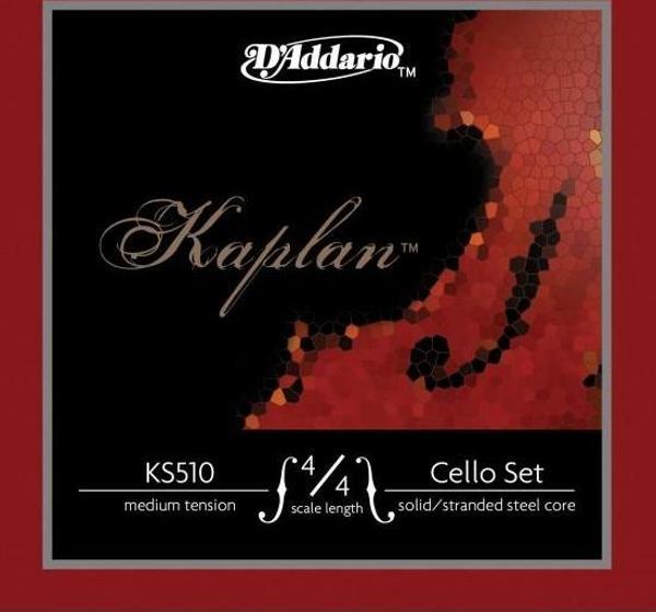 CELLO TEL SETİ, KAPLAN, 4/4 SCALE, MEDIUM TENSION, - Image 1