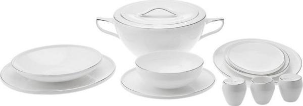 Emsan Freya Platin Fıne Bone Yemek Takımı 60 Parça Fd - Image 1