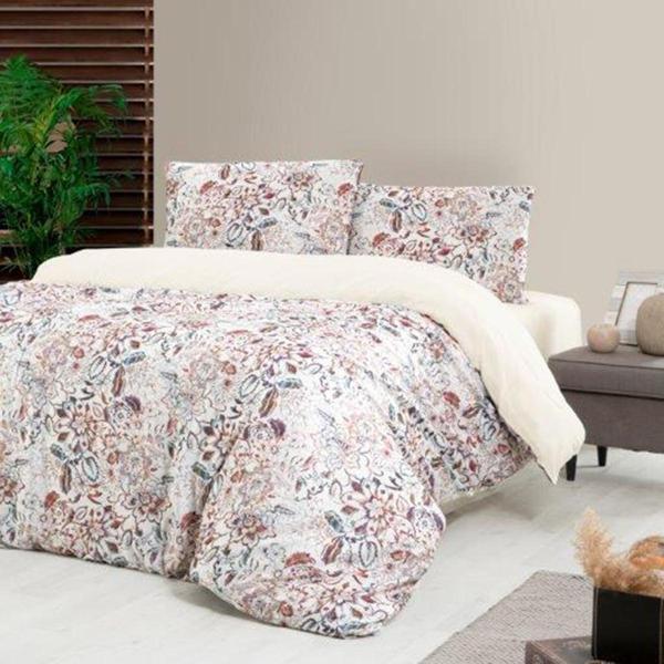 Aryıldız Home Exclusive Saten Nevresim Çift Kişilik Flowers - Image 1
