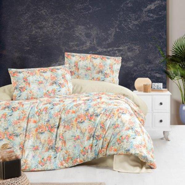 Aryıldız Home Exclusive Saten Nevresim Çift Kişilik Spring - Image 1