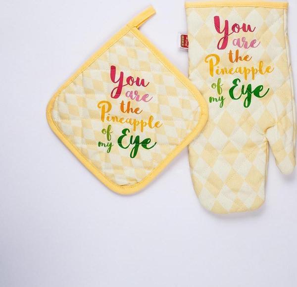 Maxstyle Eldiven Tutaç Set Pineapple - Image 1
