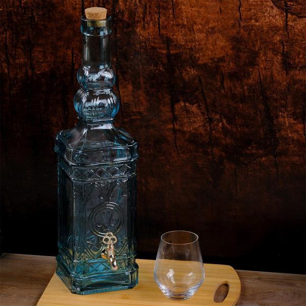 San Miguel Musluklu Köşeli Yağ Şişesi 3.5 Litre - Image 1