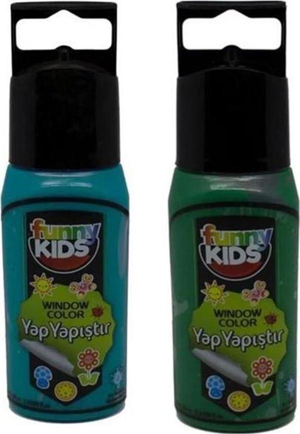 Funny Kıds Yap Yapıştır Set Turkuaz Yeşil 60cc - Image 1